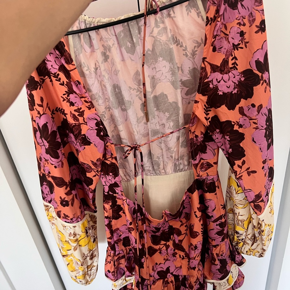 Significant Other Long Sleeve Mini Dress with Open Back - Picture 3 of 8